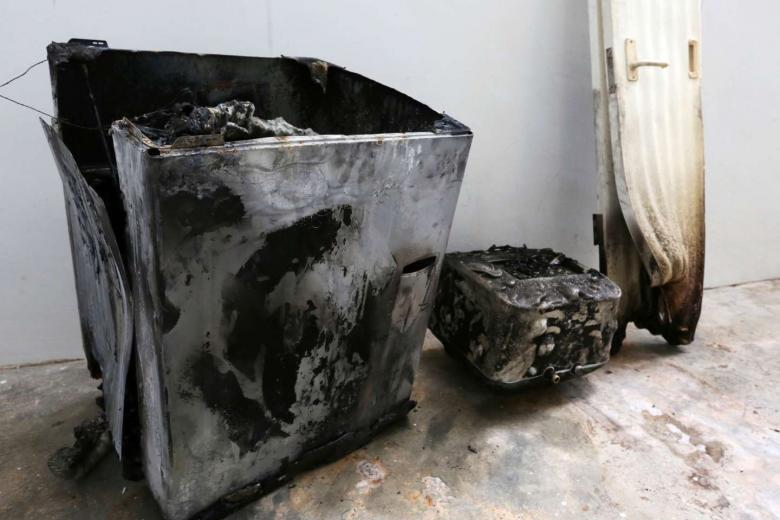 Samsung washing machine catches fire in HDB flat, forcing mother and