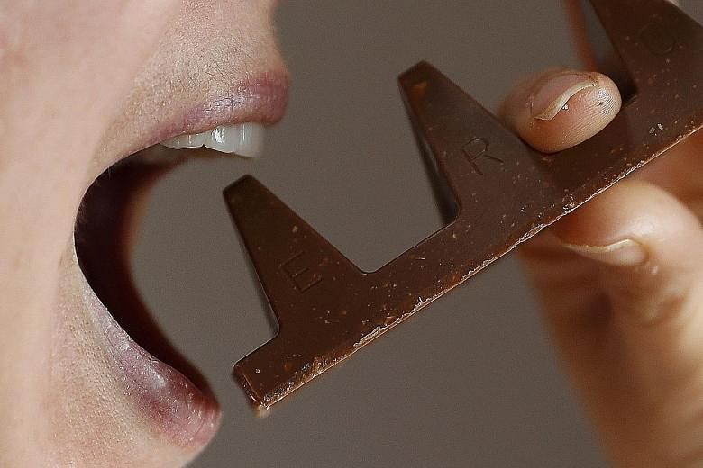 Toblerone's triangular chocolate peaks are now spaced out more widely in Britain.