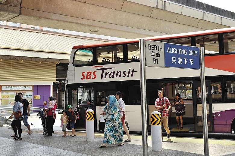 SBS Transit's bus business posted a 35.1 per cent rise in operating profit to $9.2 million, with lower diesel cost contributing to its margin of 4.5 per cent. The unit commenced operations under the Bus Contracting Model from Sept 1 and directors exp