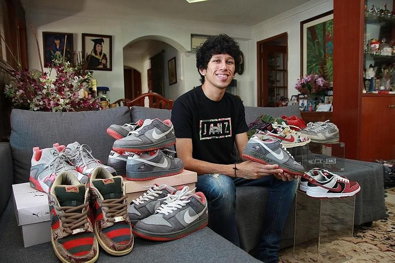 Sneaker collector Janz Abdullah (holding the autographed special edition Nike Dunk Low Pro SB "Pigeon") will be showcasing some of his prized footwear at Sole Superior.