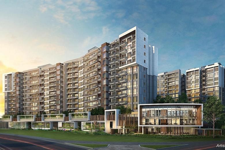 Artist's impression of Forest Woods in Serangoon Central. The newly launched project has sold more than 70 per cent of its 519 units, with an average selling price of about $1,400 per sq ft. Growth in group revenue was driven by contributions from th