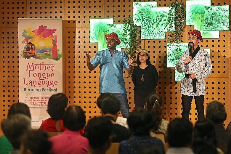 Storytelling in the mother tongues is part of the festival, themed Retracing Our Roots, on till Nov 20.