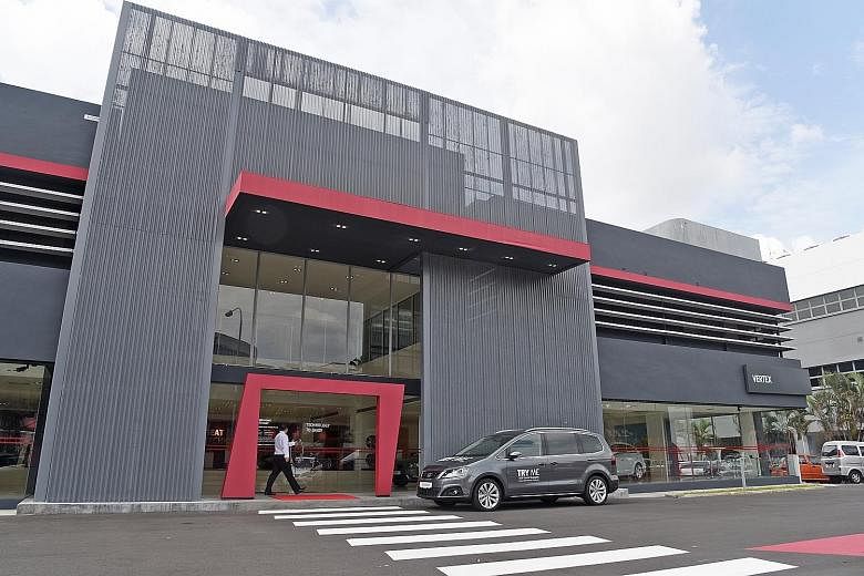 Dealer Vertex Euro Motors refurbished its showroom for Seat (right) at a cost of about $1 million, while the renovation of the BMW showroom (far right) cost $2 million. The upgraded Volvo showroom will reopen next week after a six-month renovation th