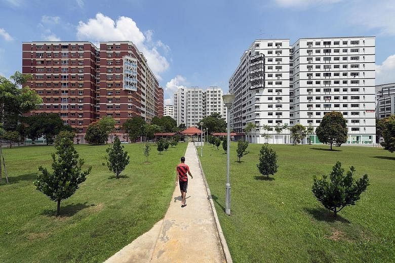 Residents in Tampines Avenue 9 recently voted to replace their blocks' traditional red brick facades with a stark black-and-white design inspired by the Tudor period.