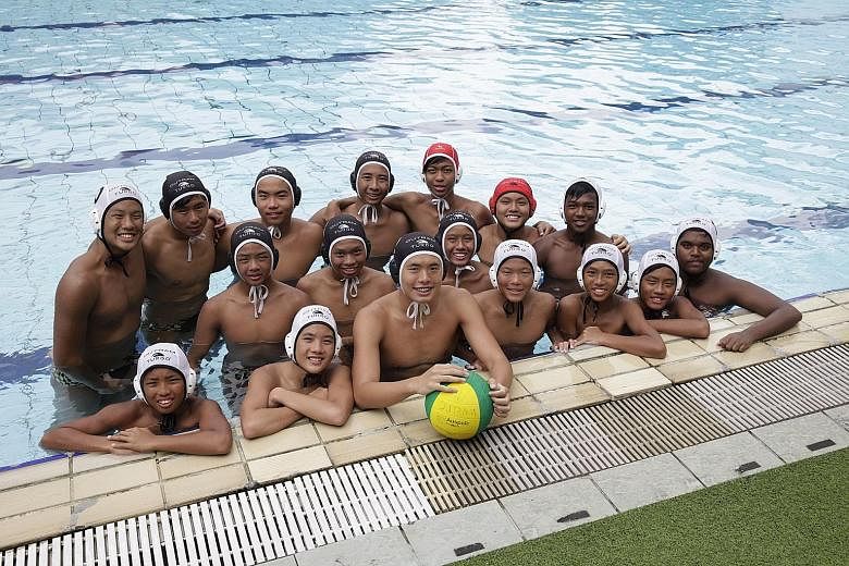 For Outram Secondary School’s water polo team, study time is incorporated into their co-curricular activity training schedule.