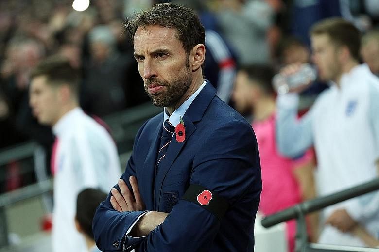 England caretaker manager Gareth Southgate during the World Cup qualifying match against Scotland in Wembley Stadiumlast week.