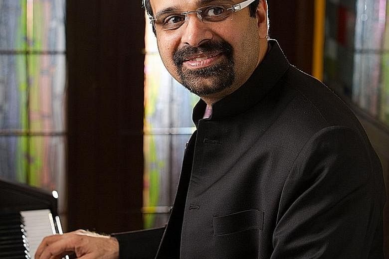 Author Devdutt Pattanaik will tell the stories of goddesses in Indian mythology with music from pianist Anil Srinivasan (above) in Tales In Black & White.