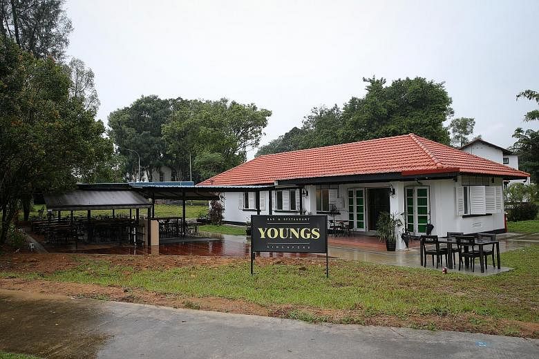 Youngs Bar & Restaurant, which serves modern European cuisine, opened last month at The Oval in Seletar Aerospace Park.