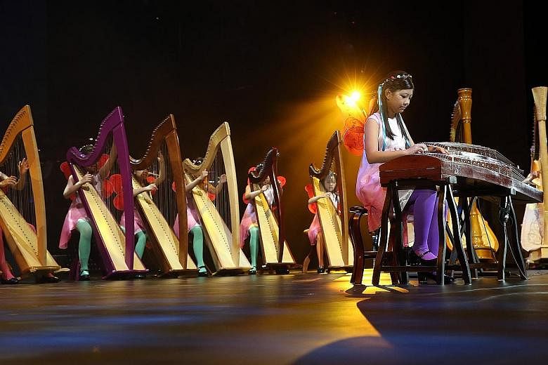 They sang, danced, played musical instruments and performed their hearts out last night, all for a good cause. More than 150 young people helped raise over $2 million at the annual children's charity concert ChildAid. Harpists from Rave Harpers, a lo