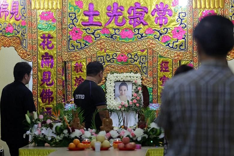 Ms Koh had been in Hong Kong on a business trip when she died. Yesterday, over 300 friends and relatives attended her wake at Woodlands Street 11.