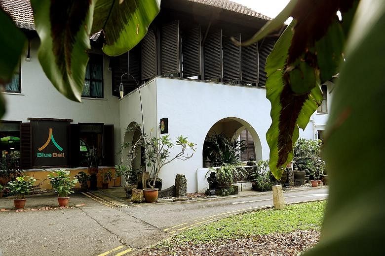The National Parks Board will not be renewing the leases of the Institute of Policy Studies, the Bukit Timah Guild House, and Blue Bali restaurant (above) occupying the houses on the fringe of the Botanic Gardens. The latter has spent $2 million on i