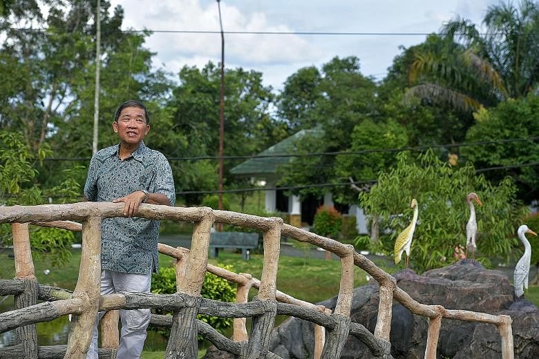 Singaporean Ling Weng Kee, chief executive of Bintan Nanyang Resources, at his company's Lohas Wellness Village in Bintan. He and a group of partners are planning to build a university on the land modelled after the old Nanyang University, or Nantah,