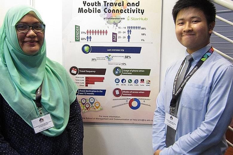 Second-year consumer behaviour and research students Sharifah Shafiqah Haron and Juan Yong Sze Yen, both 19, are part of a 10-strong committee of the Youth Panel.