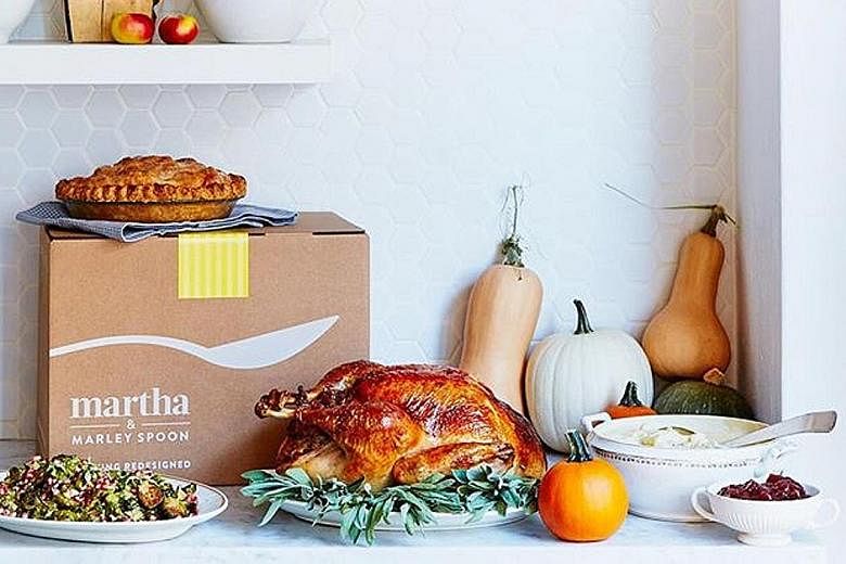 Martha Stewart has teamed up with Marley Spoon to offer meal kits (above).