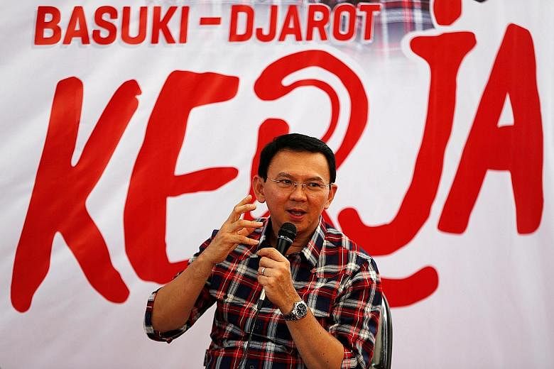 Mr Basuki on the campaign trail for the upcoming election for governor in Jakarta. His direct communication style has made him both friends and foes.