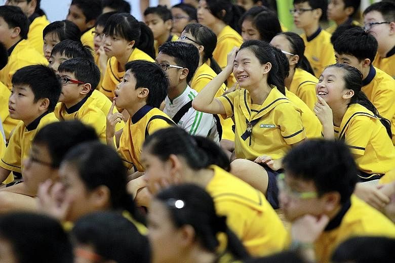 A child should be comfortable with the new school's academic standards. A good indication of whether a child can handle academic stress is how he coped in the PSLE.