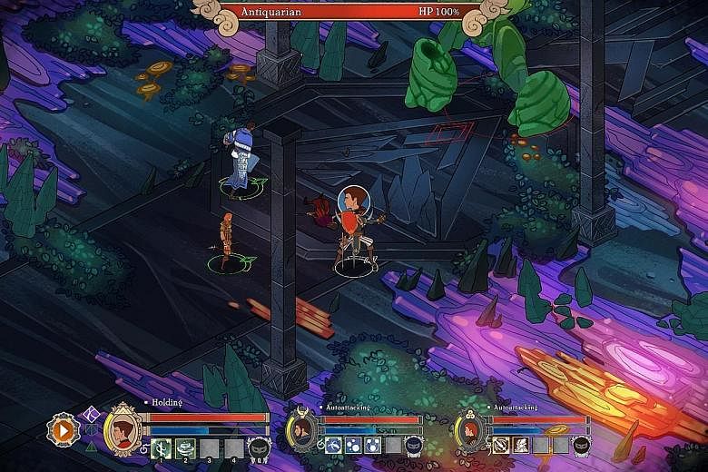 Combat in Masquerada is a start-stop affair as you often have to pause the game to issue commands to your characters.