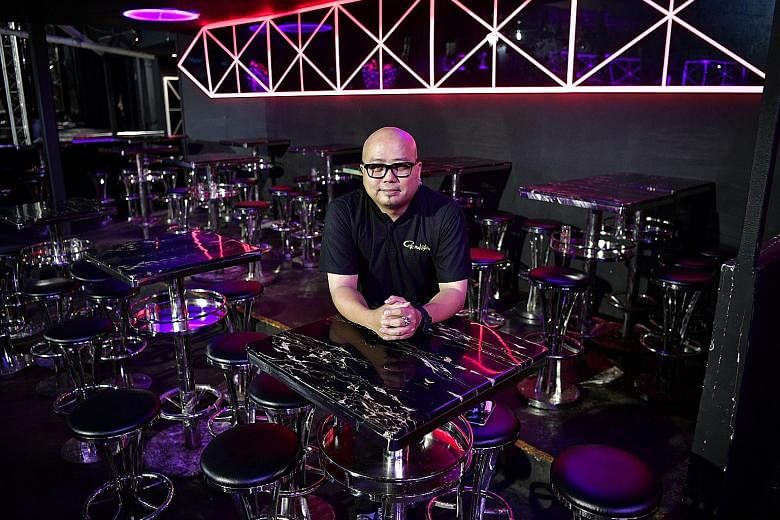 Above, left: Mr Sakai is the director of Millian Singapore, St James Power Station's biggest tenant at about 10,700 sq ft. Above, right: Ms Lim, Club Gossip's owner, was drawn to the venue's big space and the fact that the club can run till 6am. St J