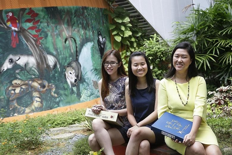 (From left) Pre-school teacher Shannon Lim, social worker Zoelynn Leow from Circle of Care Child Services and Lakeside Primary School teacher Kelly Leung-Law will work together to help the children under the COC programme who are entering Lakeside Pr