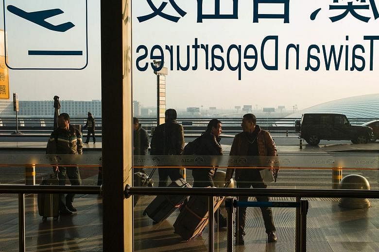 Tourists at Beijing Capital International Airport. Ctrip's move to acquire British travel search site Skyscanner could help broaden its footprint abroad while enabling it to offer Chinese users a wider array of options.