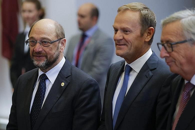 Mr Schulz did not comment on whether he would challenge Dr Merkel in September's election.