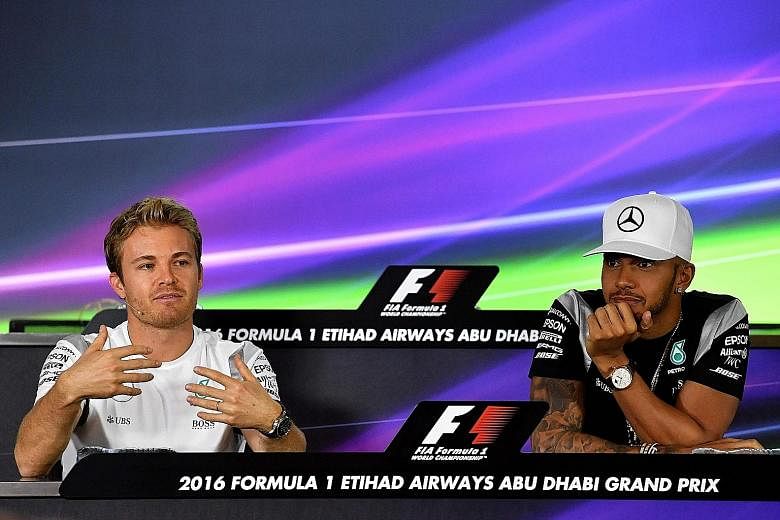 German driver Nico Rosberg is fully focused on winning Sunday's Abu Dhabi season finale at the Yas Marina circuit and taking over Mercedes team-mate Lewis Hamilton's mantle as F1 world champion.