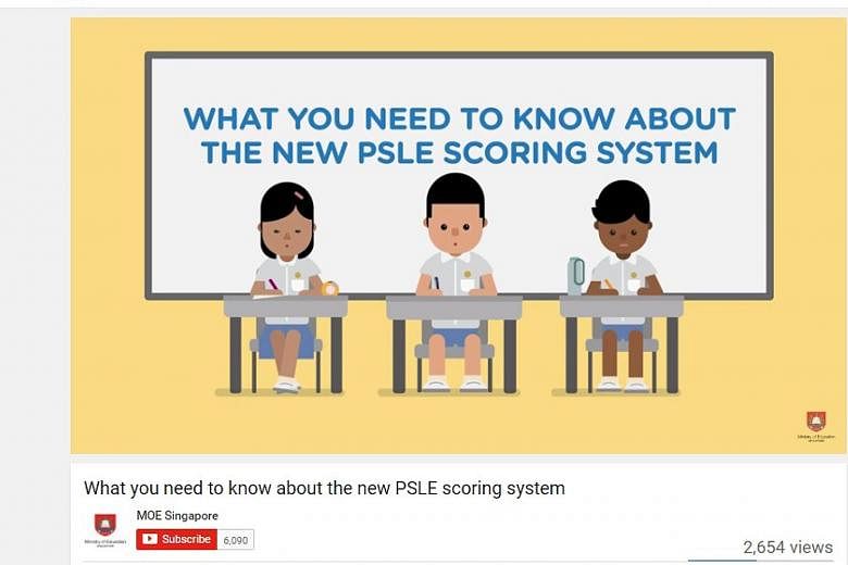 MOE has produced a series of videos explaining changes made to the PSLE grading system.