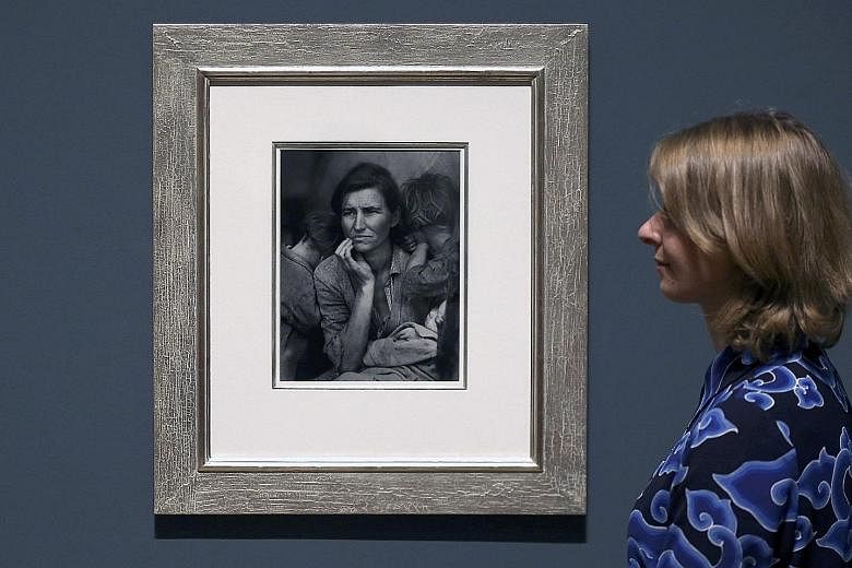 Significant works from Elton John's collection, now on show at Tate Modern, include Migrant Mother (1936, left) by Dorothea Lange.