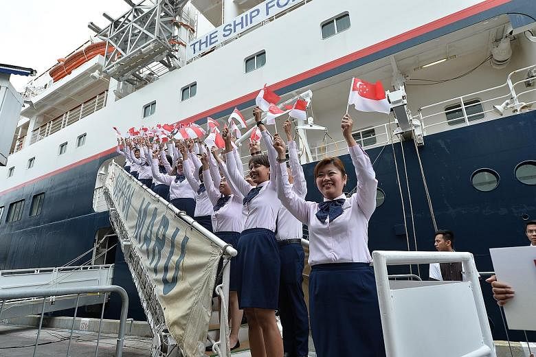 Live on board a ship with 300 young people from Asean and Japan, learn about their cultures and visit their countries. That's what 27 young people from Singapore are getting to do on the Nippon Maru, a cruise ship carrying the youth ambassadors on a 