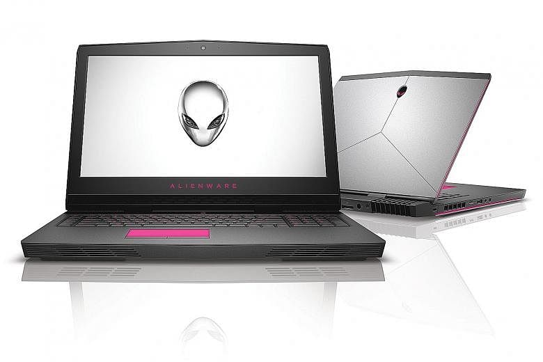 The Alienware 17's Tobii eye tracker uses illuminators and cameras to follow the movements of your eyes.