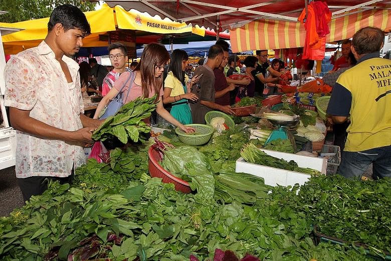 Supplies of vegetables in Malaysia, especially leafy ones, are down 20 to 30 per cent.