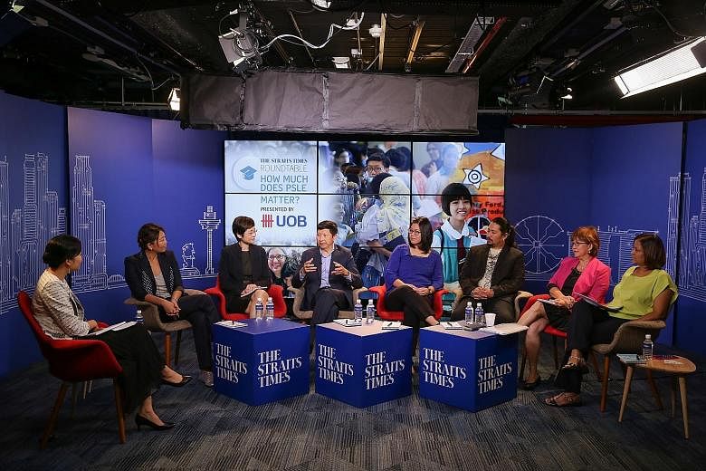 From left: The Straits Times' managing editor Fiona Chan, the moderator; Ms Wendy Ong, UOB executive director and head of group retail marketing; Ms Genevieve Chye, divisional director of the Education Ministry's engagement and research division; Nur