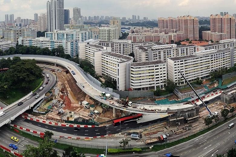 When completed, the Braddell Flyover will allow traffic from Lorong 6 Toa Payoh heading towards Bartley Road and Paya Lebar to enter the Braddell underpass without having to join traffic heading towards the Central Expressway. The project was suppose