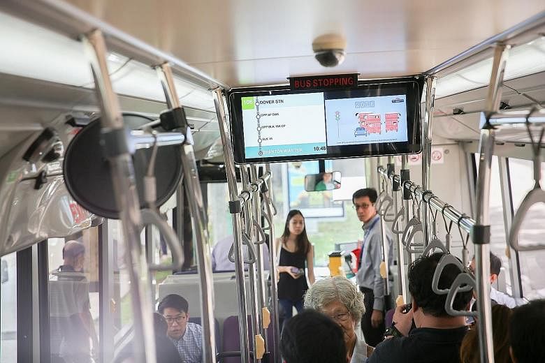 LTA will gather feedback on the display during the two-month trial, before the "eventual rollout" to other buses.