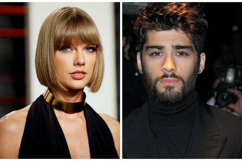 Taylor Swift Zayn Malik Surprise Fans With Fifty Shades Darker Duet The Straits Times