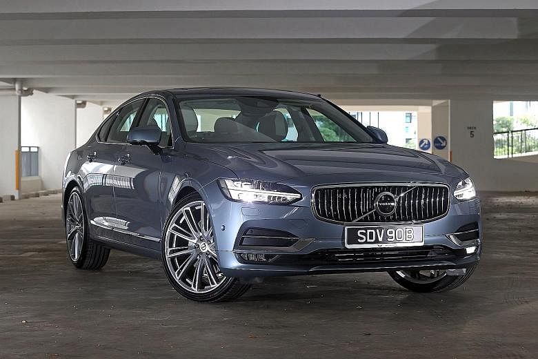 The Volvo S90 goes from zero to 100kmh in 5.9 seconds and on to a top velocity of 250kmh.