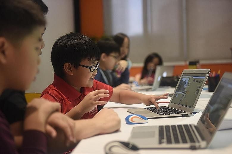 At SG Code Campus, kids learn how to create real-world applications and build computer programs that solve practical problems.