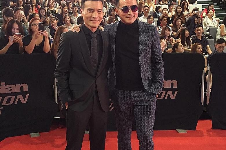 Actor brothers Frederick and Christopher Lee (in sunglasses) at the recent Asian Television Awards.