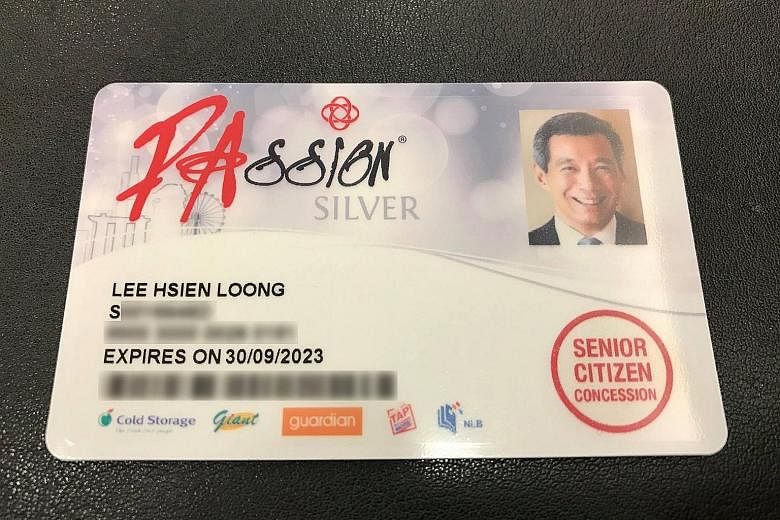 Mr Lee posted a picture online of his new PAssion Silver Concession Card yesterday, joking that he is "now a certified senior citizen". The card is given free to all Singaporeans who are 60 and older.