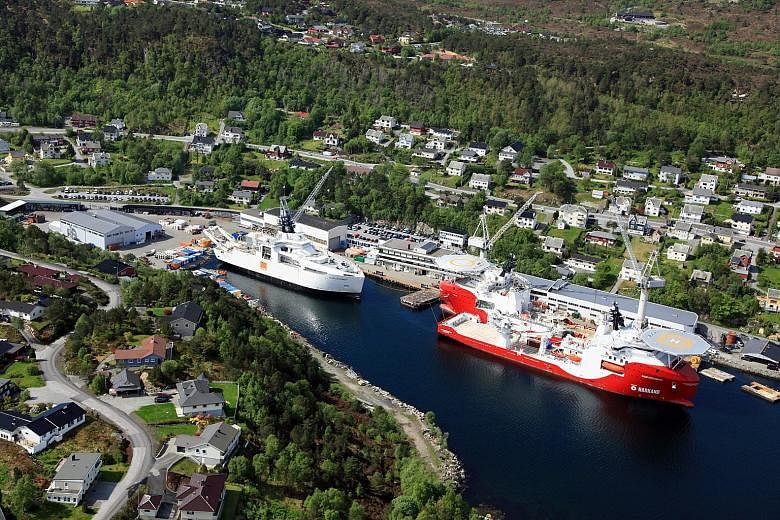 Vard Holdings has shipbuilding facilities around the world, including the Brattvaag yard (above) in Norway. The company has taken a hit amid the downturn in the offshore and marine sector.
