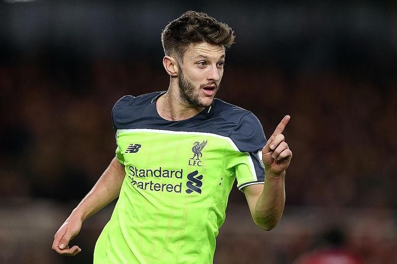 Adam Lallana rounding off a great night by scoring his second goal to wrap up Liverpool's 3-0 win against Middlesbrough. He had a hand in the other goal too, teeing up Divock Origi.