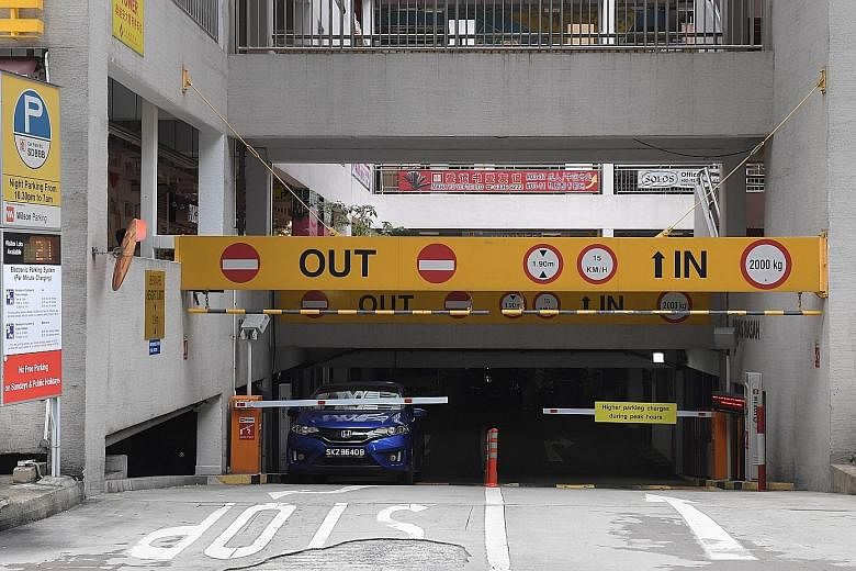 At Bras Basah Complex, carpark fees are now $1.40 per half hour for most of the day.