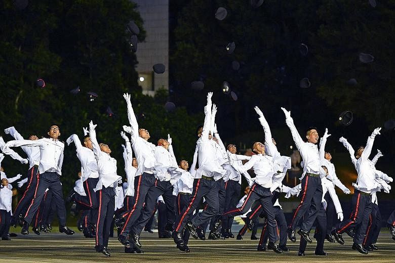 Joy was in the air at the Officer Cadet School as 425 freshly minted officers celebrated the culmination of 38 weeks of rigorous training. The cadets - 337 from the army, 48 from the navy and 40 from the air force - were commissioned as officers of t