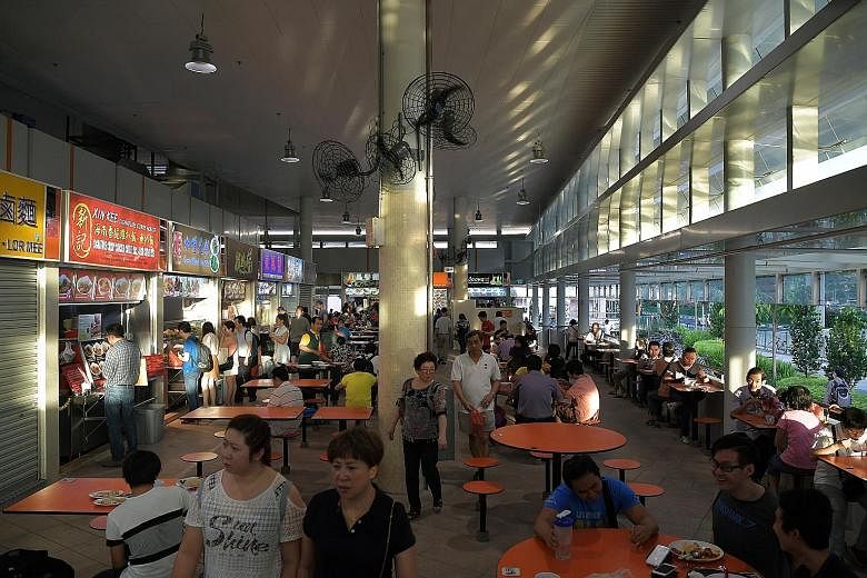 Mr Low Kia Moh, 60, the owner of Katong Fried Oyster stall, said that under Foodfare, things are a bit better as it is "quick to solve problems". The Bedok Interchange Hawker Centre at Block 208B, New Upper Changi Road (above), near Bedok MRT station