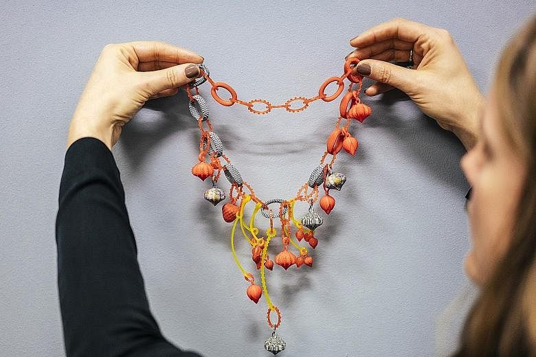 Designers can experiment with pattern and colour with 3D printing.