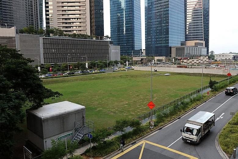 Mr Lee's bid for the Central Boulevard white site (above) set a record for a mixed-use site in the Government Land Sales programme.
