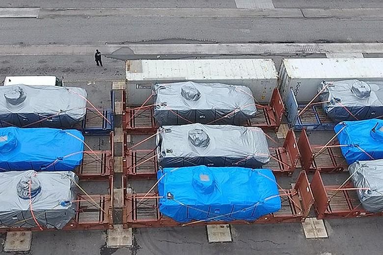Nine Terrex infantry carrier vehicles belonging to the Singapore Armed Forces were seized by the Hong Kong Customs and Excise Department on Nov 23 while en route to Singapore.