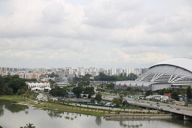 Although there have been calls for more amenities at Kallang Riverside Park (above), four of the five people The Straits Times spoke to said they would rather leave the park as it is.
