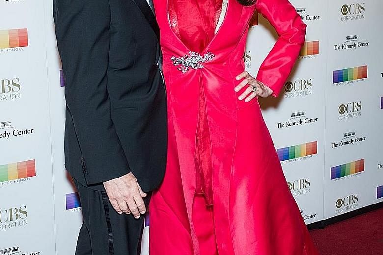 Lynda Carter with her husband Robert Altman at the 39th Annual Kennedy Center Honors earlier this month.