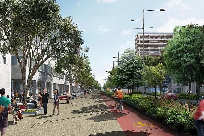 In a drive to make Singapore more car-lite, Bencoolen Street (artist's impression, above) will have wider footpaths and cycling paths when it reopens in the first quarter of next year. A review of the annual growth rate cap on the vehicle population 